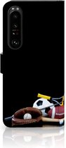 GSM Hoesje Sony Xperia 1 IV Bookcover Ontwerpen Voetbal, Tennis, Boxing… Sports