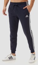 Adidas Performance 3-Stripes Fleece Joggingbroek Blauw Heren