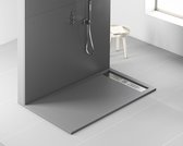 Sol de douche en pierre composite Veroni Elite 160x90x3cm Gris