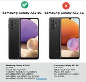 CaseMe - Telefoonhoesje geschikt voor Samsung Galaxy A32 5G - Wallet Book Case met ritssluiting - Magneetsluiting - Rood