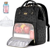 Sac à Dos Femme Avec Compartiment Isotherme Et Pour Ordinateur 15,6" - Léger, Imperméable - Travail Et Voyage - 9