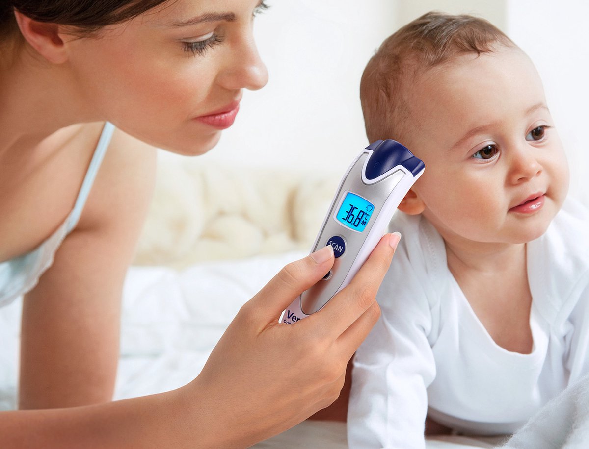 Veroval Baby 3-in-1 infrarood koortsthermometer - contactloze meting - voor het hele gezin — cadeau in Cadeau-ideeën - foto 7