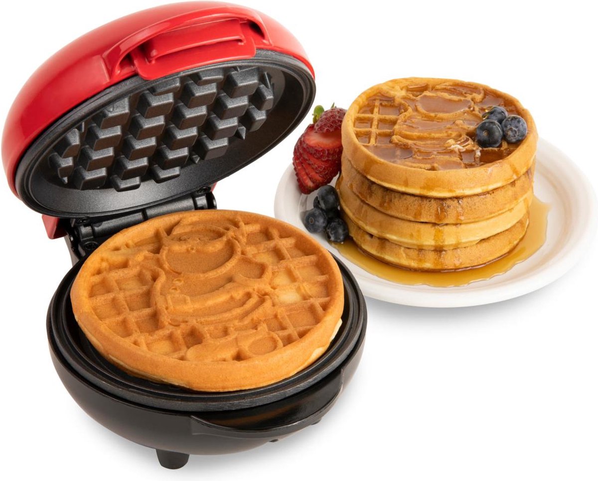 Mini Wafflera Máquina Hot Cake Pequeña Wafflera Cuher CM-RED01