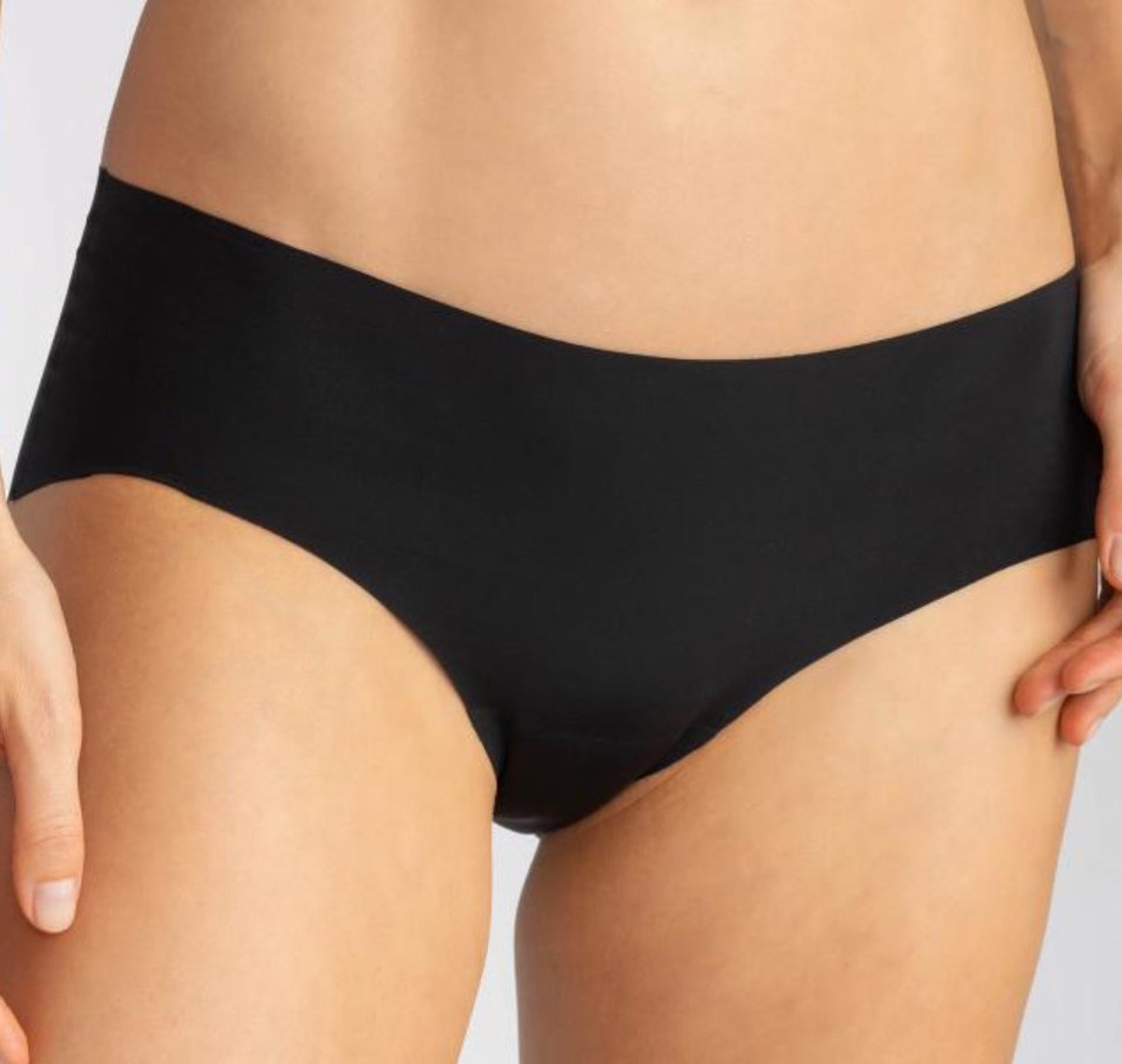 J&C dames hipster naadloos - microfiber uni - Seamless vrouwen ondergoed - Invisible - Zwart / M