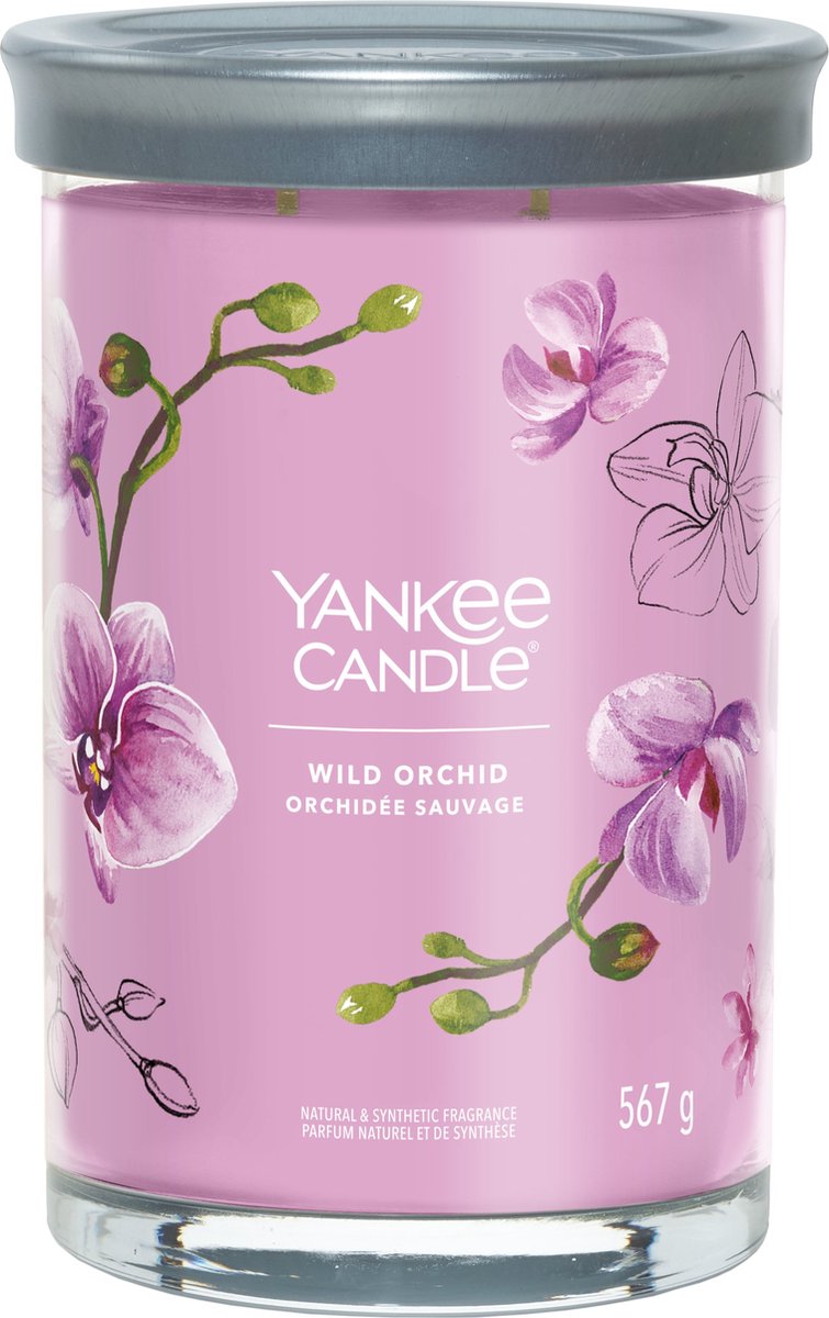 Yankee Candle Wild Orchid Large Tumbler Geurkaars - 100 branduren - twee lonten Paars