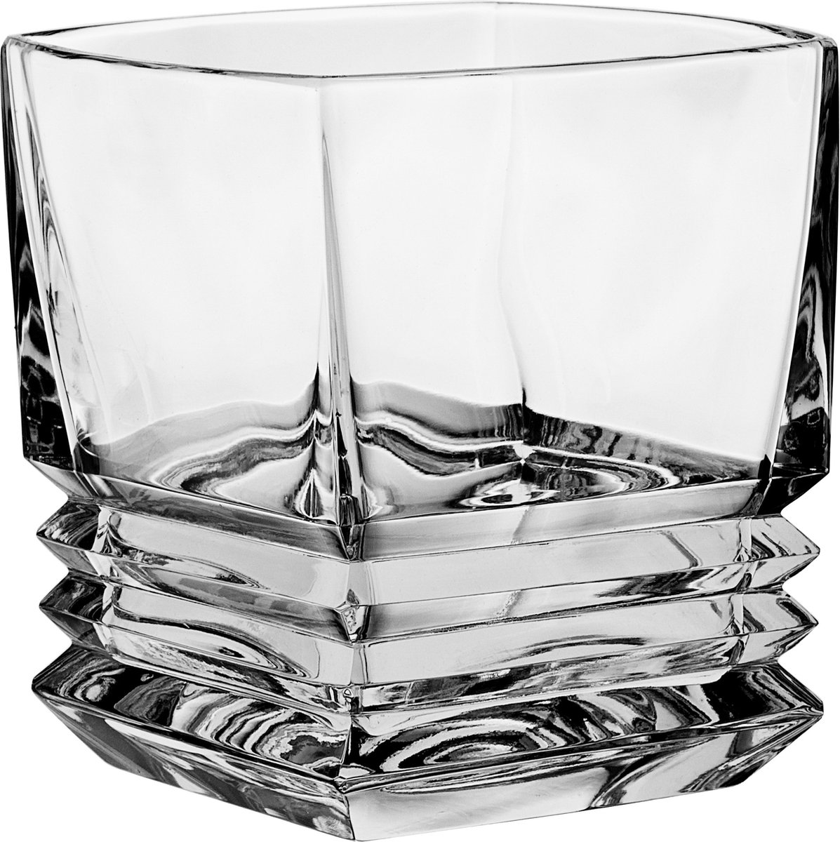 Crystal Bohemia Kristallen Whisky Glas 300ml - Bohemia Kristal - Mond geblazen - 6 stuks