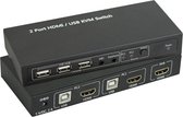 Commutateur KVM SpeaKa Professional 2 ports HDMI USB 1920 x 1080 Pixel, 3840 x 2160 Pixel