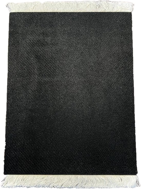 MuisMaatje - Perzisch Tapijt Muismat - Type: Bordeaux Heart - Perzisch Muismatje - Zachte Muismat met touwtjes