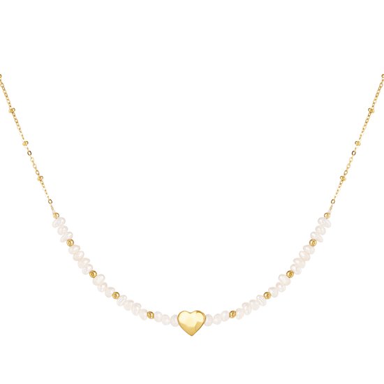 Collier zoetwaterparels 13-14 mm AA kwaliteit