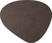 Sets de table Luxe aspect cuir - Oeuf - 6 pièces - marron foncé - 44 x 37 cm - cuir - set de table aspect cuir