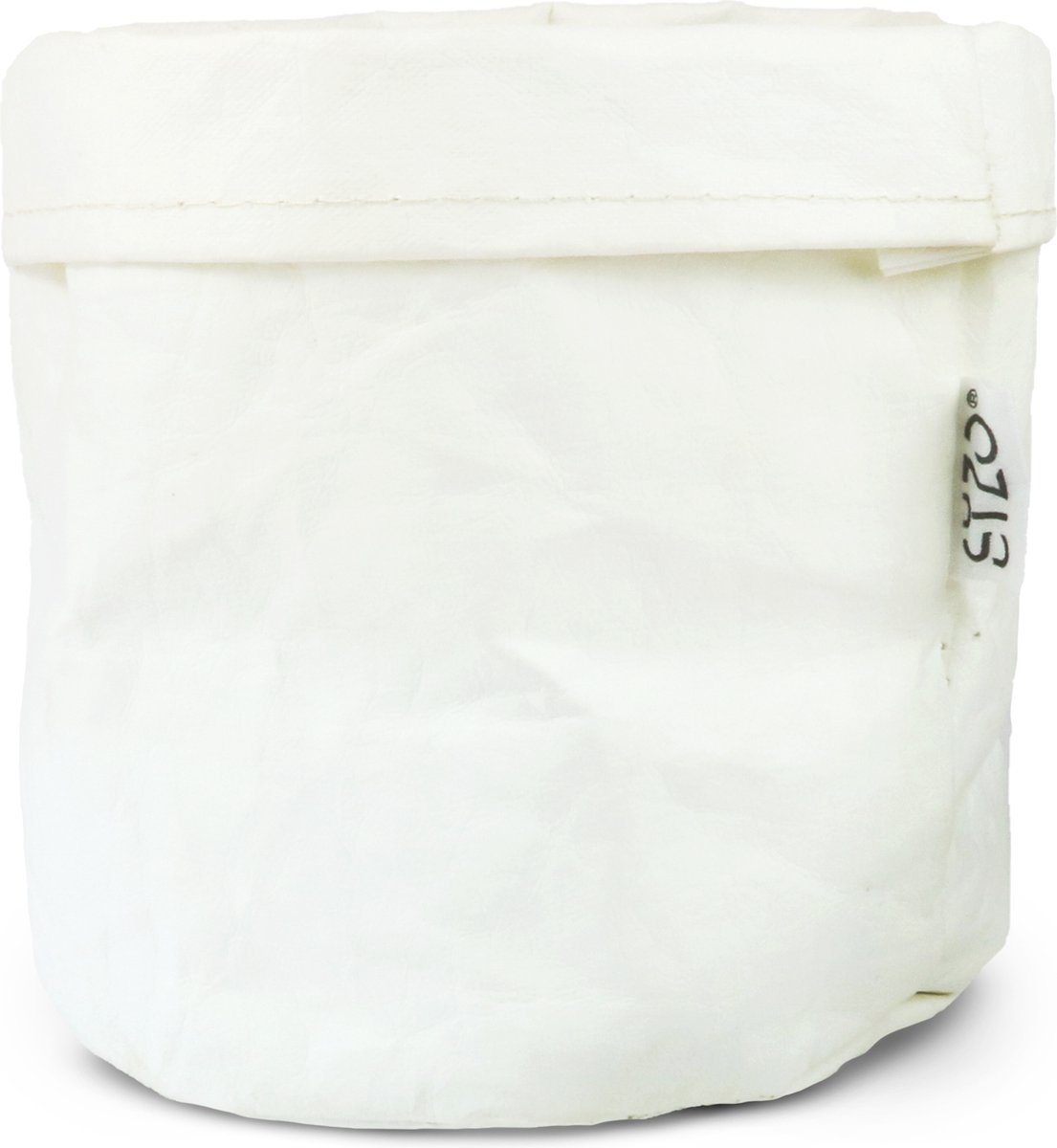 SIZO wasbare papieren zak wit met biologisch afbreekbare waterdichte voering | opberger | plantenzak
