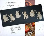 Slinger Sinterklaas en Piet - Sinterklaas - Houten Slinger - Decoratie - Hout - Feestdecoratie - 5 December - Piet -Woonaccessoires