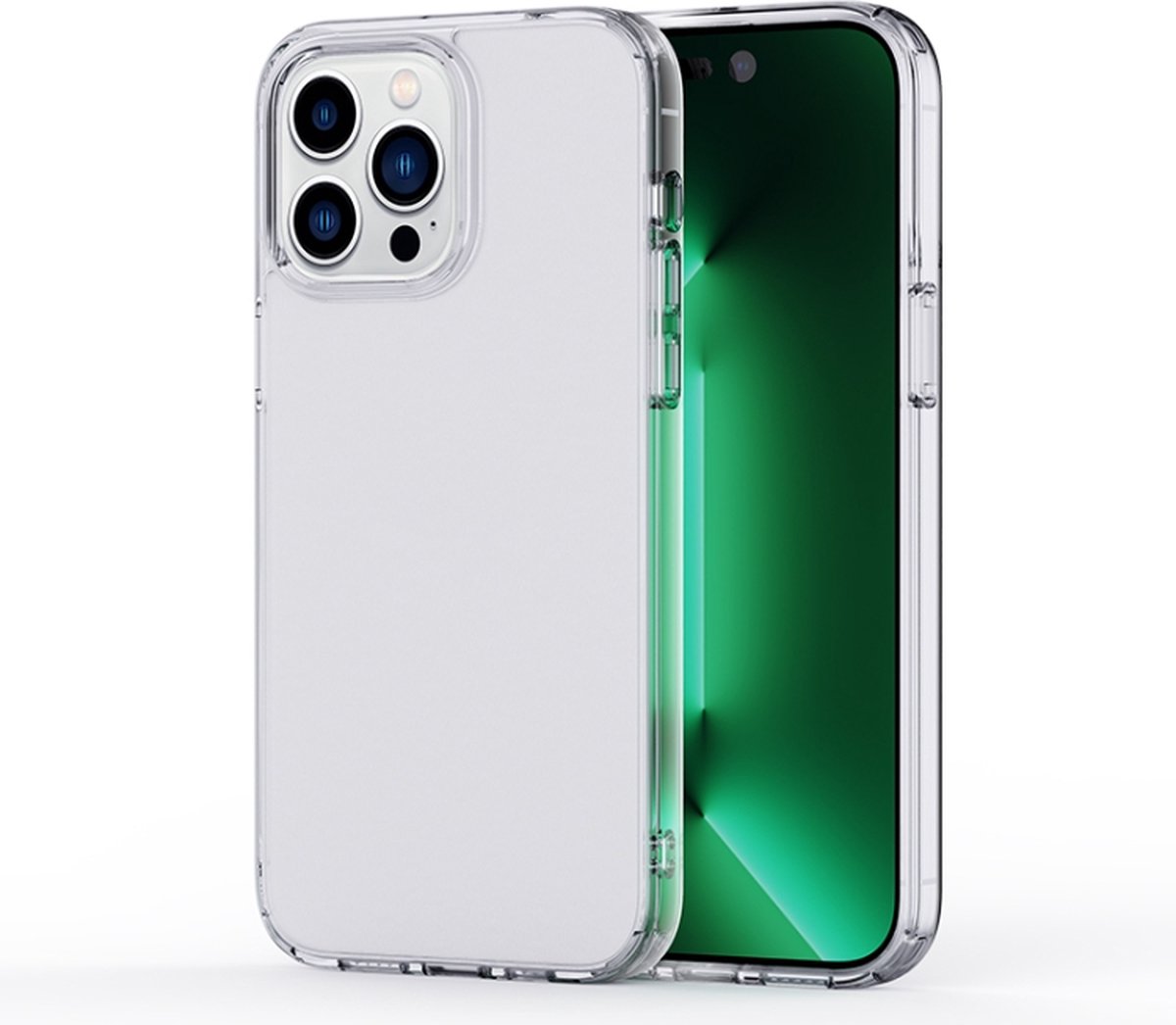 Fonu Transparant siliconen Geschikt Voor iPhone 14 Pro Max hoesje