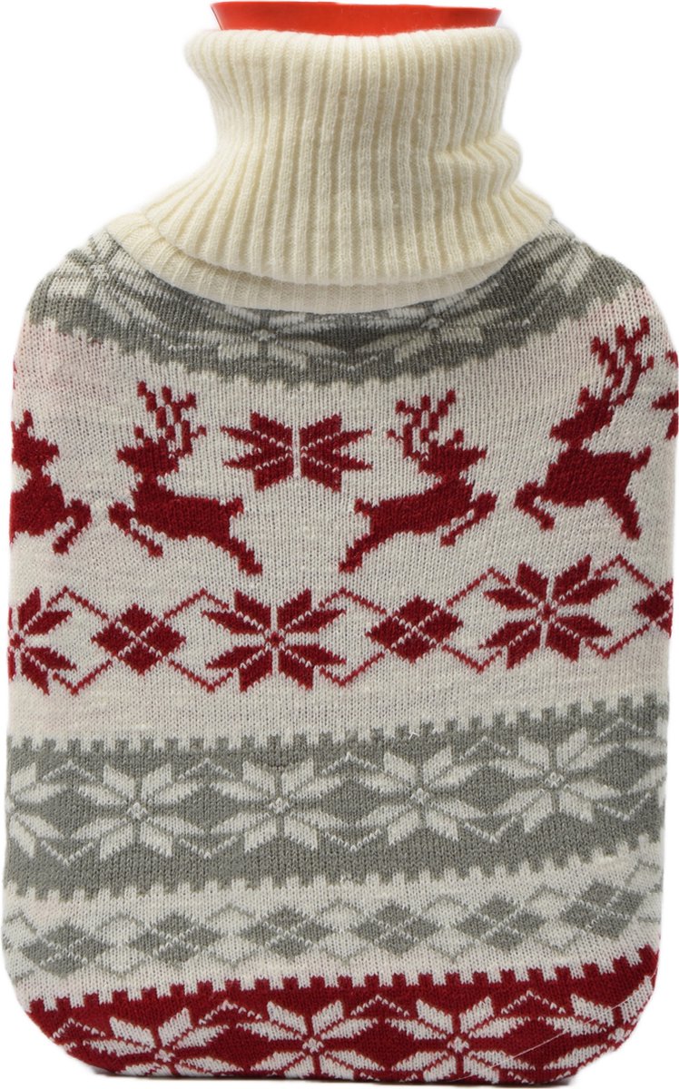 Goedkoopste Luxe Warmwaterkruik| 2 liter | Kruik met luxe hoes | Gekleurd hoes | water kruik voor winter| Heetwaterkruik |Hot water bottle