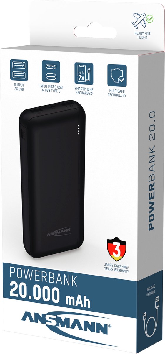 Ansmann Powerbank 20000 mAh PB212