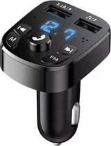 Draadloze FM Transmitter & auto lader - USB Oplader - Sigaretten Aansteker-Bluetooth Carkit - Handsfree Bellen