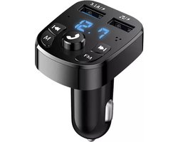 Draadloze FM Transmitter & auto lader - USB Oplader - Sigaretten Aansteker-Bluetooth Carkit - Handsfree Bellen