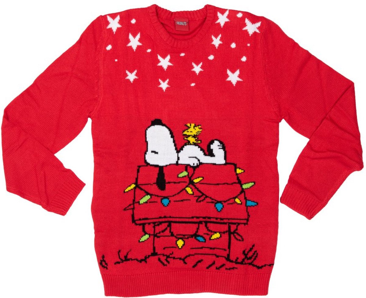 Original Snoopy Christmas X-MAS Kersttrui - unisex rood XL