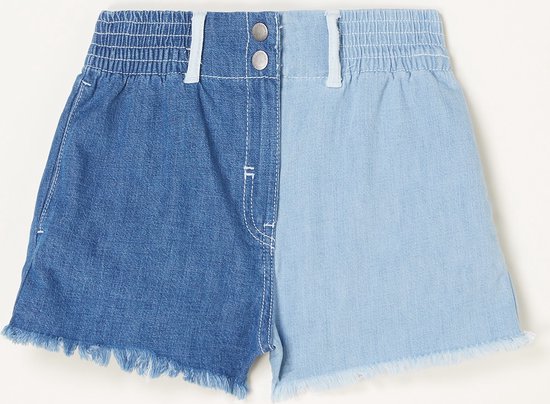 Stella McCartney Kids Short en jean coupe droite avec patchwork - Indigo - Taille 152
