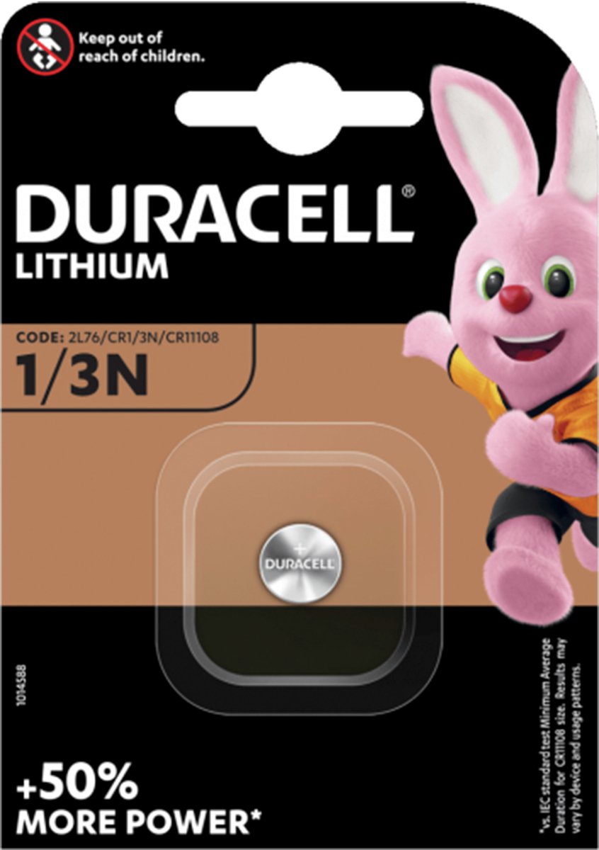 Duracell CR1/3 N - DL1/3 N) -1-BL - 1 stuk