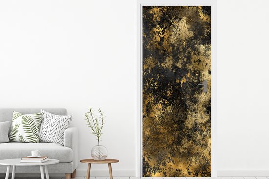 Autocollant de porte Or - Zwart - Luxe - 95 x 235 cm - Affiche de porte