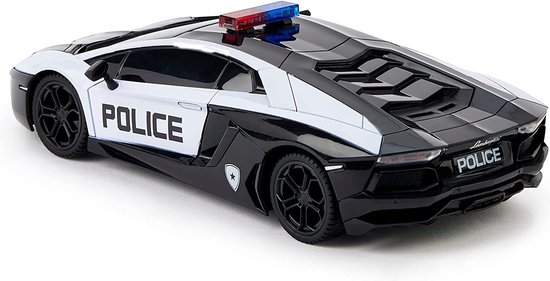 Voiture de police Lamborghini Aventador | Voiture télécommandée à l'échelle  1:24 |... | bol