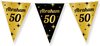 Paperdreams Vlaggenlijn - luxe Abraham/50 jaar feest- 10m - goud/zwart