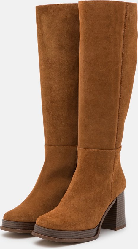 Caprice Dames 9-25517-41 laarzen met hak, Cognac Kam, 38 EU