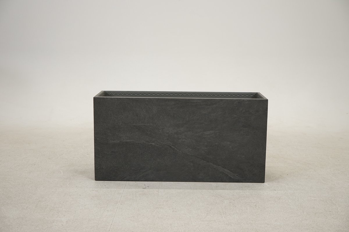 Bloembak dark stone 30x100x50 cm
