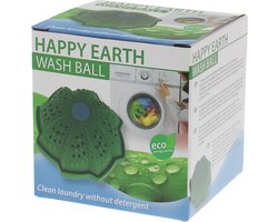 Scanpart Happy Earth wasbal voor wasmachine - Eco wasbol - Wassen zonder wasmiddel - Vervangt wasmiddel waspoeder - Keramische balletjes - Ecologisch - Duurzaam