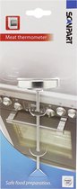 Scanpart vleesthermometer - Analoog - RVS - Vlees - BBQ - Barbecue - Oven - Rookoven - Kamado - Kernthermometer - Keukenthermometer - Voedselthermometer - Temperatuurmeter - +60°C tot +90°C