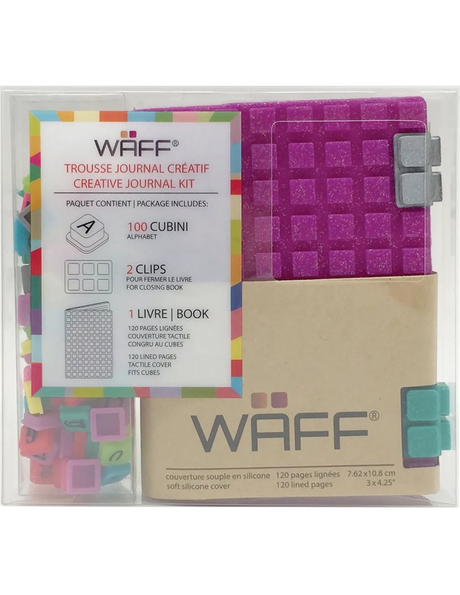 Waff Creatief Dagboek Set A7 Glitter Roze