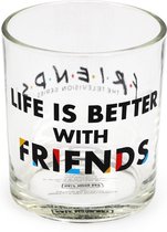 Friends - Gobelet en verre "Life is better with Friends"