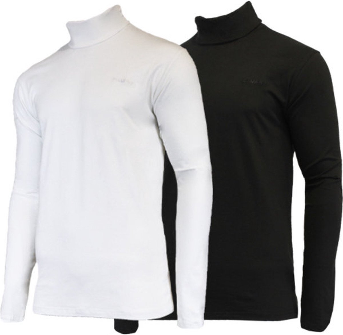 2-Pack Campri Skipully - Wintersportpully - Heren - White/Black - maat S