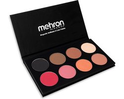 Mehron E.Y.E. & CHEEK Eyeshadow & Blush  Palet voor de professionele visagist/MUA met 8 kleuren