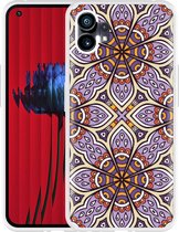 Nothing Phone (1) Hoesje Paarse Mandala - Designed by Cazy