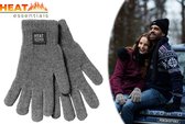 Thermo Handschoenen Winter – Unisex - Grijs -  L/XL - Handschoenen Dames - Handschoenen Heren - Wanten