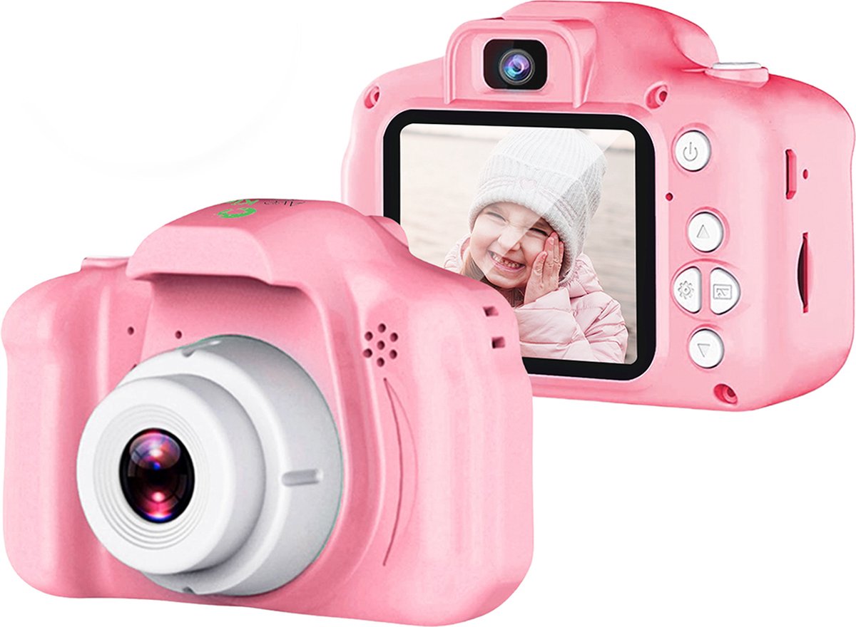 AyeKids Kindercamera 2 in 1 - Voor & Achter Camera - Incl. 32GB SD -  Fototoestel voor... | bol.com