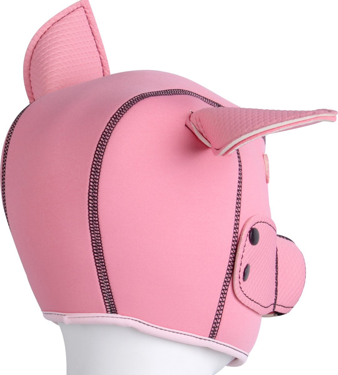 Banoch | Masker "Le Pig" | neopreen roze varkensmasker | varken BDSM — afbeelding 4