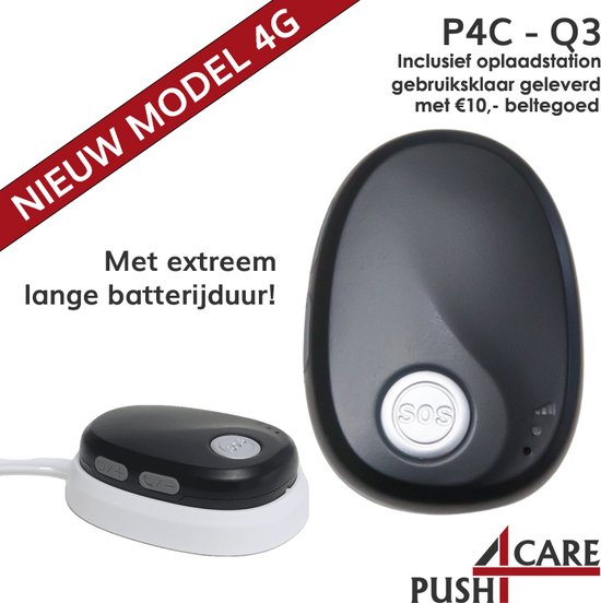 Foto: Seniorenalarm 4g zwart voor ouderen zonder abonnement inclusief oplaadstation seniorenalarm alarmknop persoonsalarm valdetectie persoonsalarm alarm voor ouderen alarm voor senioren paniekknop