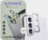 Metalen Camera Lens Protector Voor Samsung Galaxy S21 / 21Plus Aluminium Camera Cover Frame Zilver 1 STUK