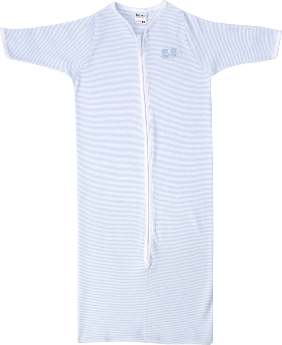 Beeren Bodywear Streep Blauw Maat 50-68 Slaapzak met Anti Krabwantjes 27417
