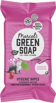 Marcel's Green Soap Cleaning Wipes - Hygiënische schoonmaakdoekjes - Patchouli & Cranberry - 60 stuks - Gemaakt van plantaardige vezels