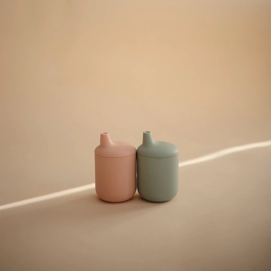 Mushie - Siliconen Tuitbeker - Sippy Cups - Natural van Mushie — afbeelding 4