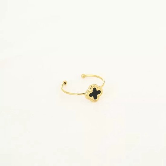 Ring Dani - Michelle Bijoux - Ringen - One size - Goud/Zwart