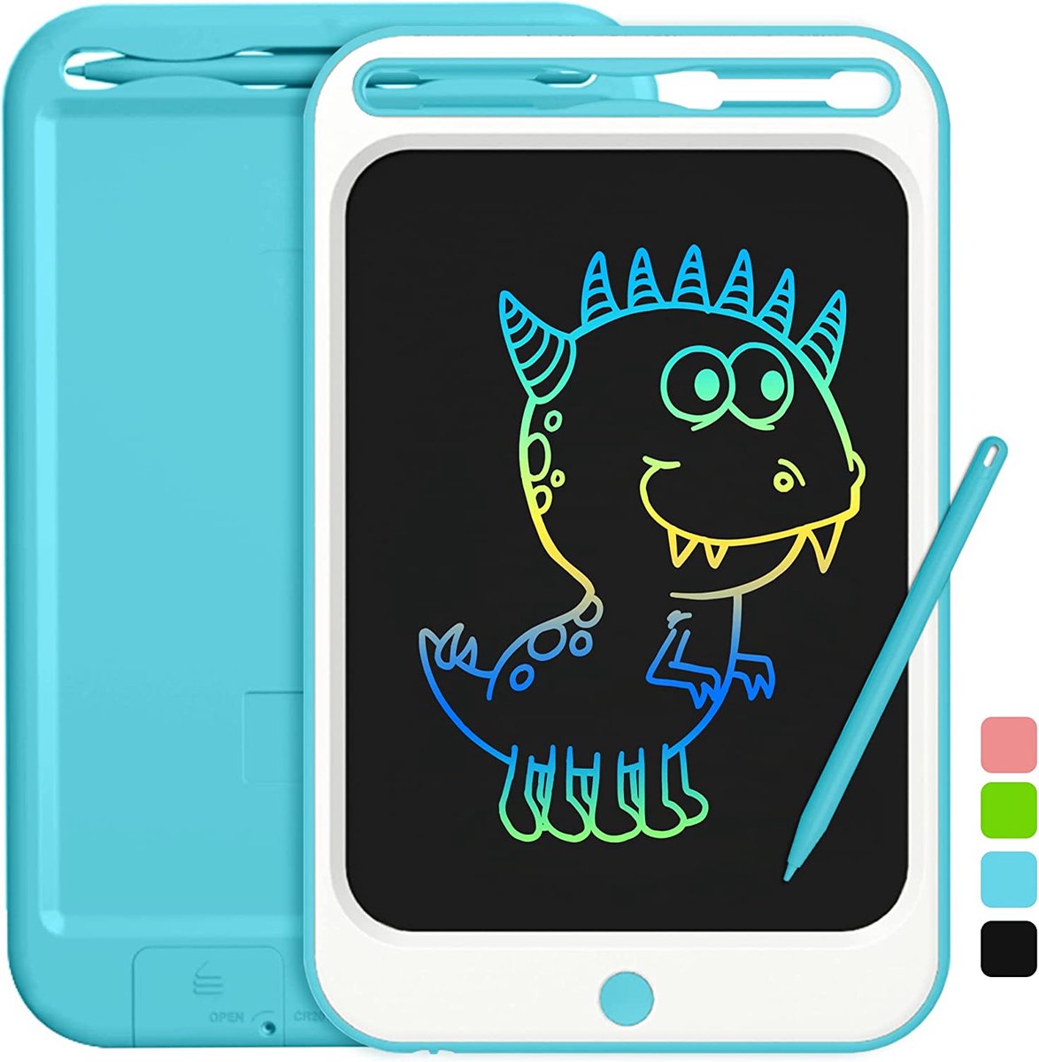 Richgv Tablette d'écriture LCD, 10 Pouces Tablette Graphique électronique  Dessin Pad Doodle Board Cadeaux pour Enfants et Adultes Bleu 10 