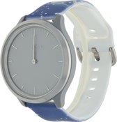 Bandje Voor Samsung Galaxy Watch Print Sport Band - Kerst Sneeuwpop Donkerblauw (Veelkleurig) - Maat: 20mm - Horlogebandje, Armband