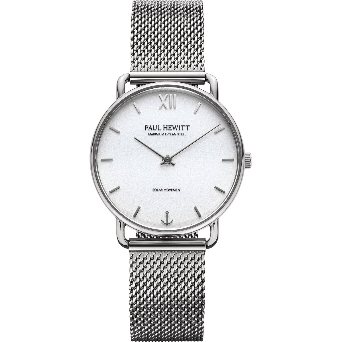 Paul Hewitt Damen-Uhren Analog Solar One Size Silber, Weiß 32023188