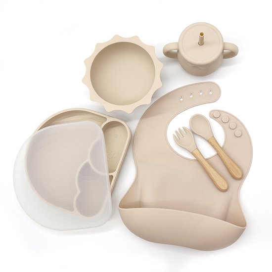 Miravo - kinderservies set - baby servies - ontbijtset - siliconen -  onbreekbaar met... | bol.com