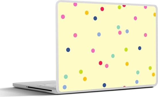 Autocollant pour ordinateur portable - 17,3 pouces - Confettis - Motifs - Pastel - 40x30cm - Autocollants pour ordinateur portable - Skin pour ordinateur portable - Couverture